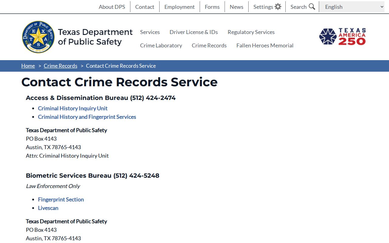 Johnson County sex offender registry correction contacts at Texas DPS